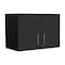 Tuhome Storage Cabinet, Wall Cabinet, Three Interior Shelves, Double Door, Black WCN6775 - alternate 8
